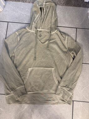 Sonoma Olive Hooded Pullover Sweatshirt